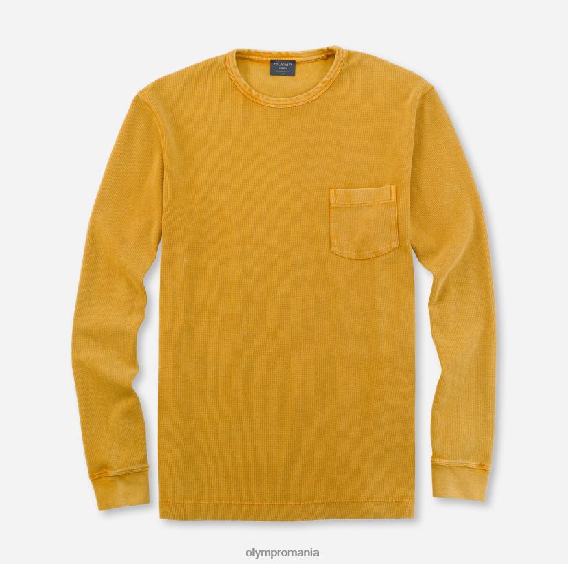 casual modern fit, tricou, porumb OLYMP îmbrăcăminte 4Z8LB62057