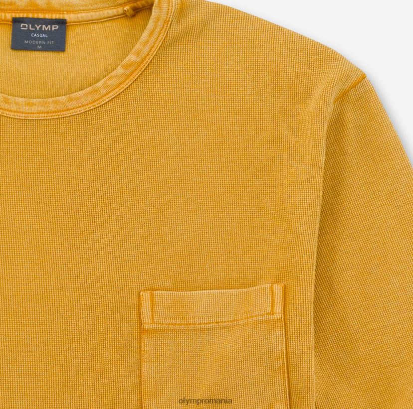 casual modern fit, tricou, porumb OLYMP îmbrăcăminte 4Z8LB62057
