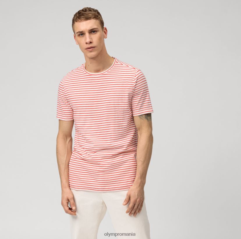 casual modern fit, tricou, rosu OLYMP îmbrăcăminte 4Z8LB62018