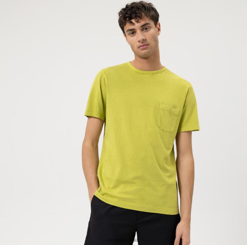 casual modern fit, tricou, verde OLYMP îmbrăcăminte 4Z8LB62026