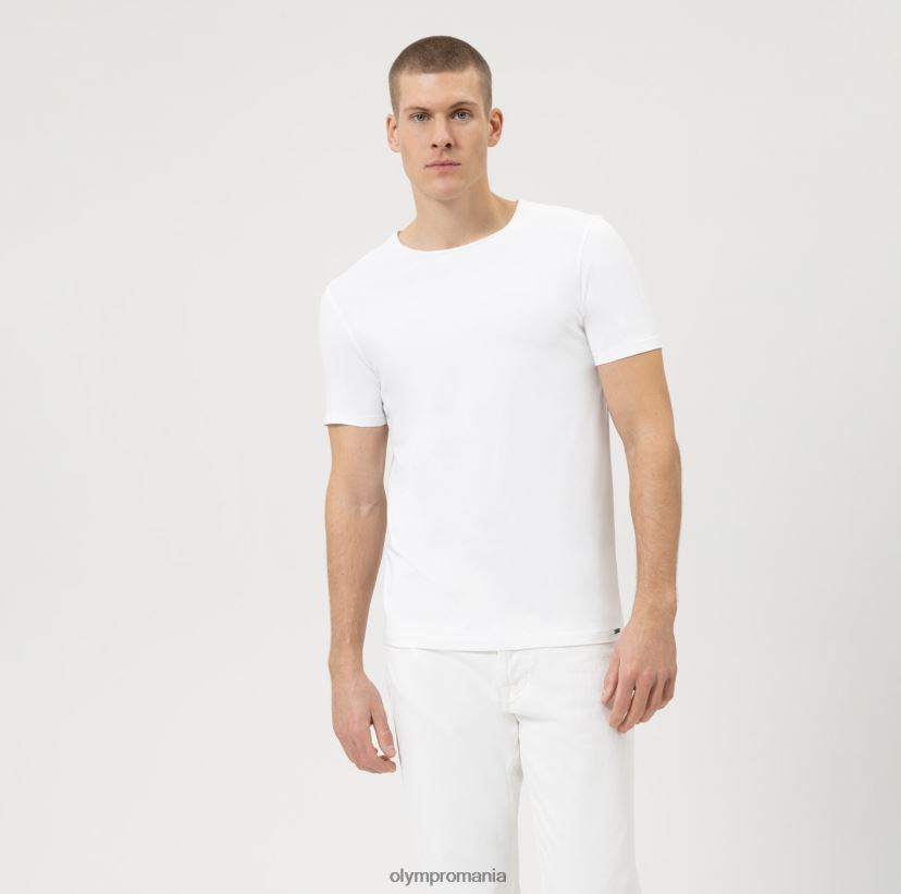 nivel cinci casual body fit, tricou, alb OLYMP îmbrăcăminte 4Z8LB62042