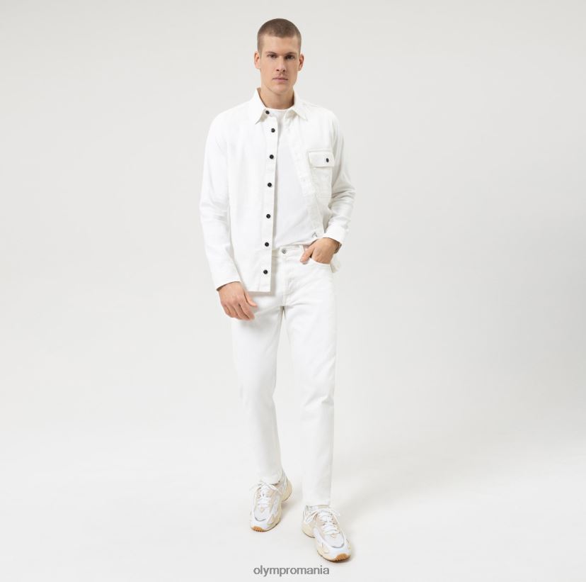 nivel cinci casual body fit, tricou, alb OLYMP îmbrăcăminte 4Z8LB62042