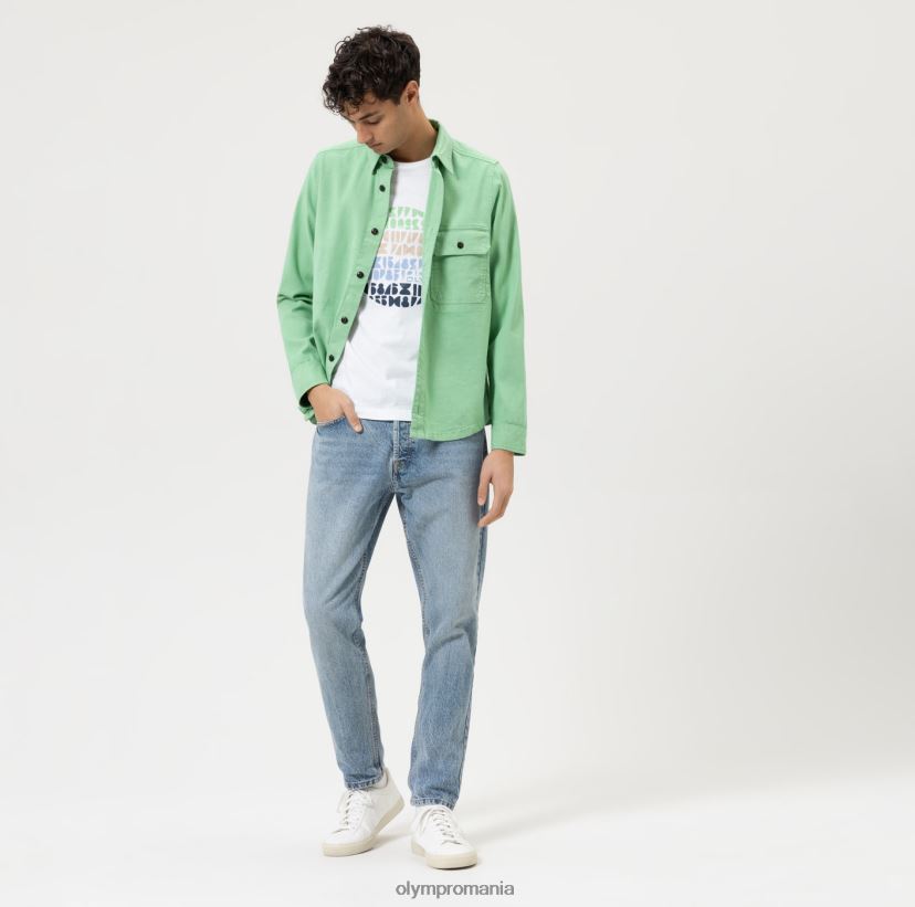 nivel cinci casual body fit, tricou, alb OLYMP îmbrăcăminte 4Z8LB62051