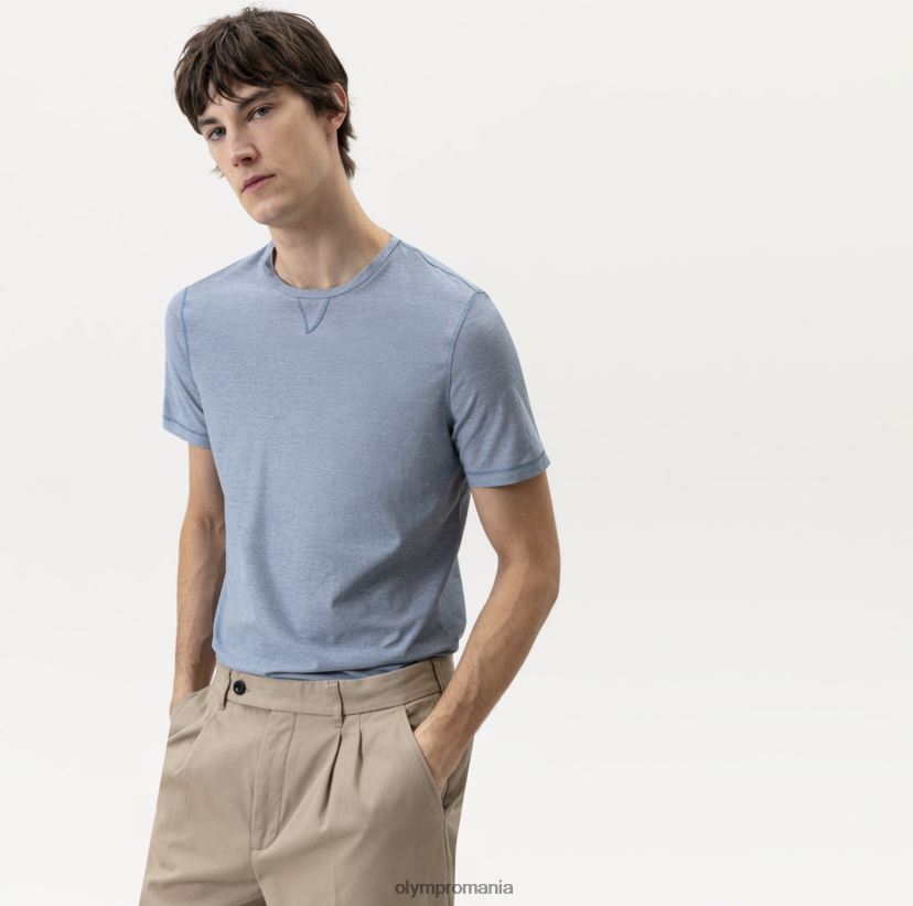 nivel cinci casual body fit, tricou, albastru OLYMP îmbrăcăminte 4Z8LB62014