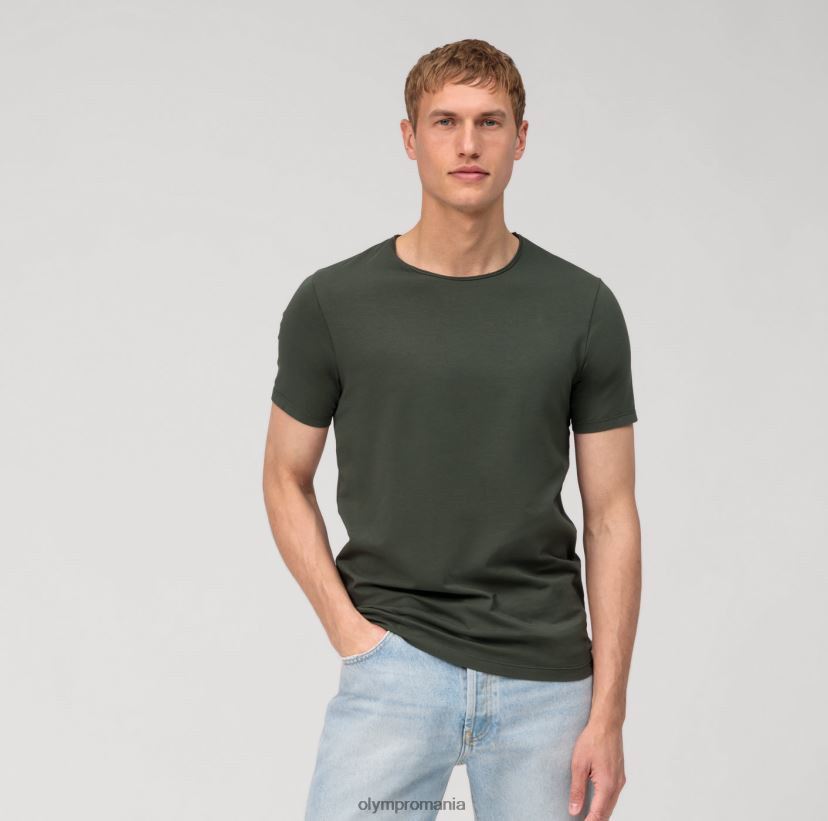 nivel cinci casual body fit, tricou, gri verde OLYMP îmbrăcăminte 4Z8LB62034