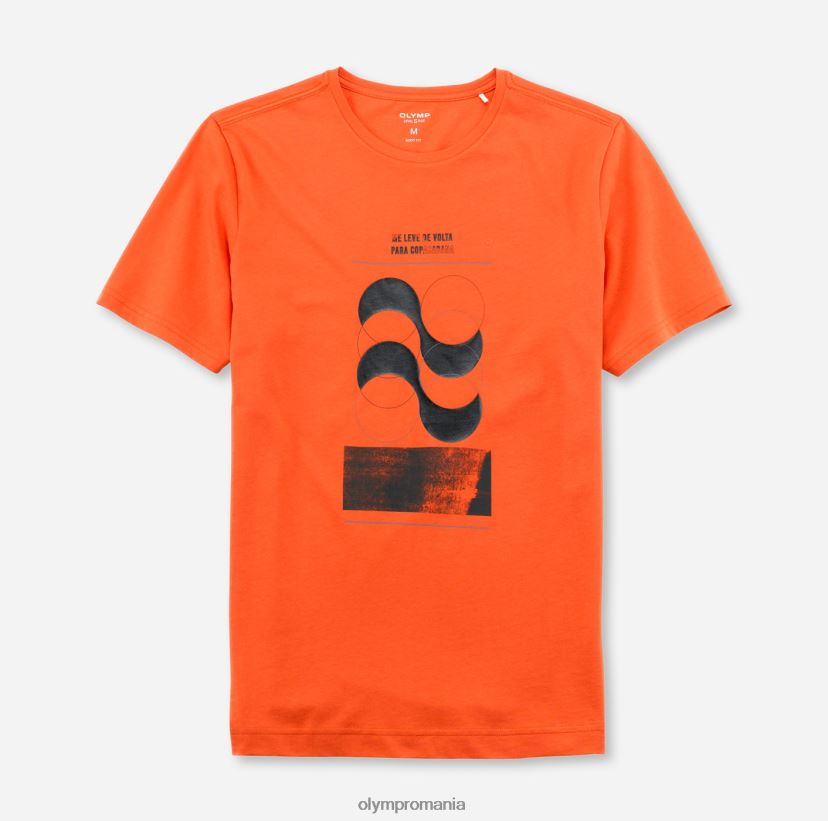 nivel cinci casual body fit, tricou, portocaliu OLYMP îmbrăcăminte 4Z8LB62063
