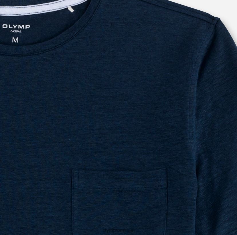 potrivire casual modern, tricou, albastru fum OLYMP îmbrăcăminte 4Z8LB62050